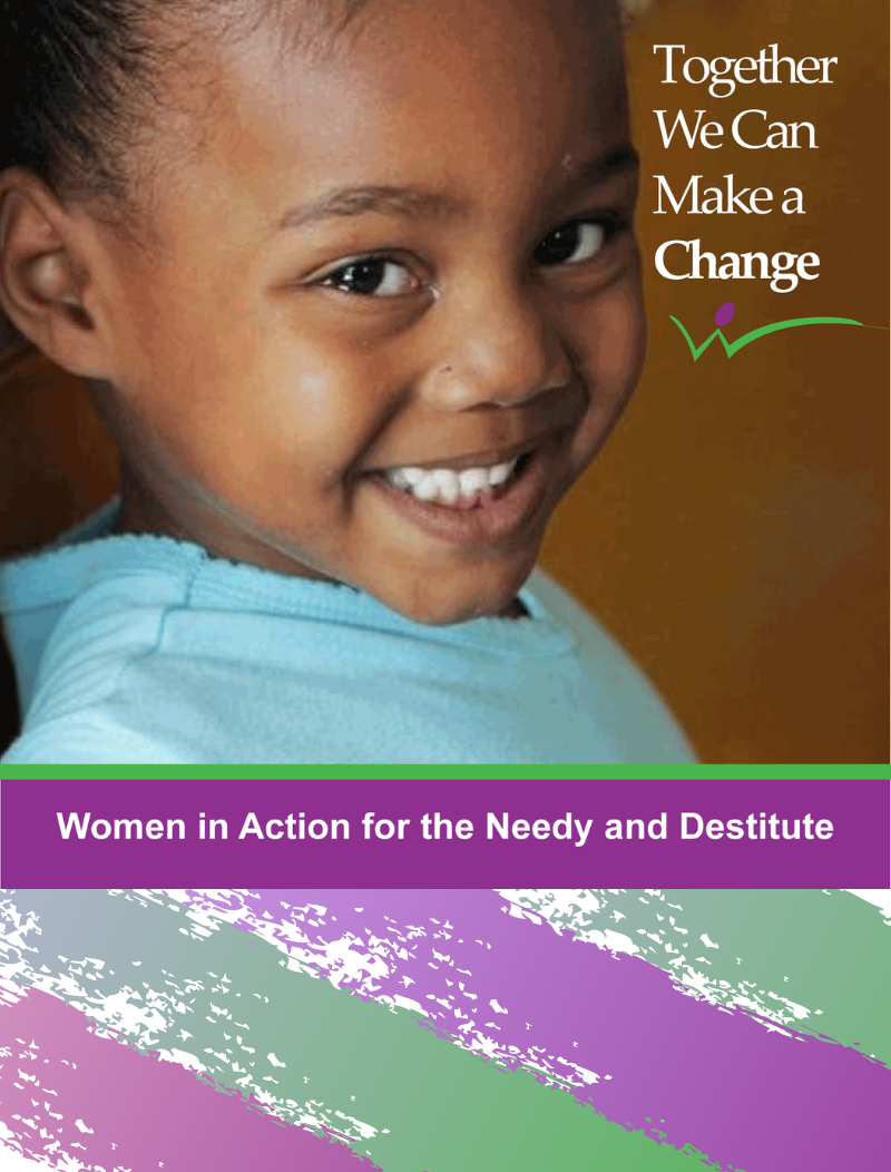 A smiling child. Together we can make a change.